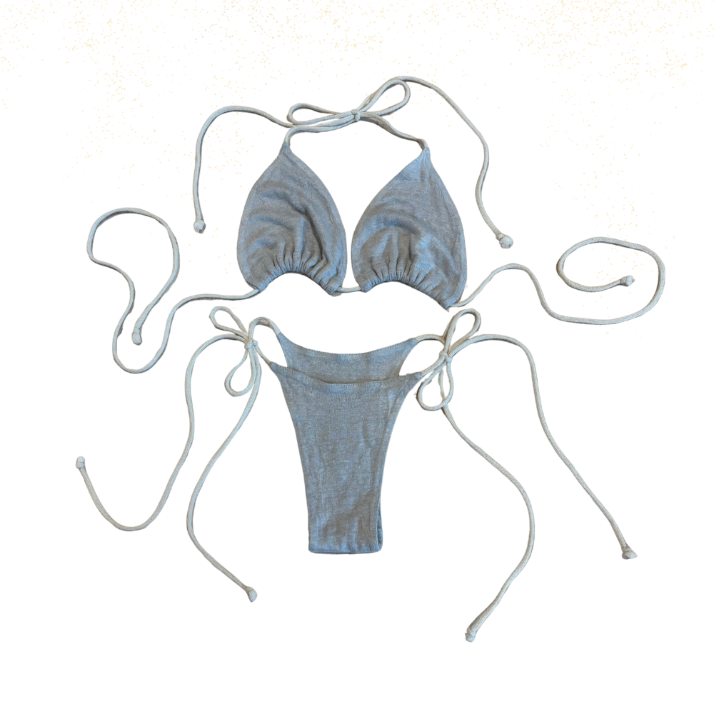 Preorder- Signature Saunakini 100% Knitted Linen Bikini Bottom